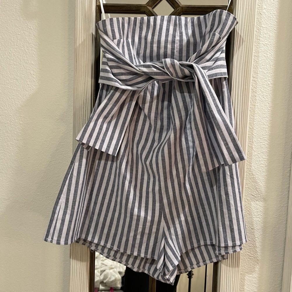 Impeccable Pig Seersucker Romper